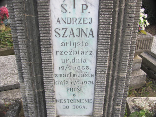 Andrzej Szajna 1865 Jasło - Grobonet - Wyszukiwarka osób pochowanych