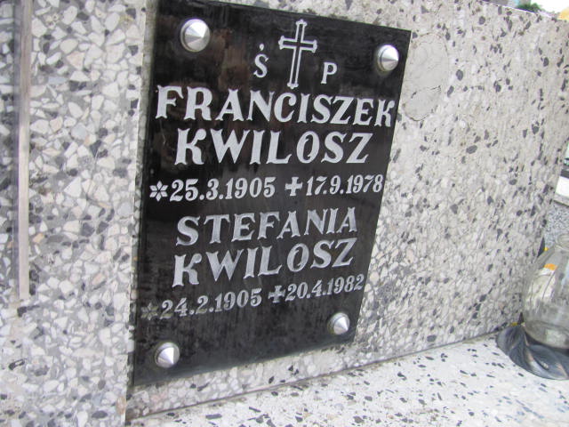 Franciszek Kwilosz 1905 Jasło - Grobonet - Wyszukiwarka osób pochowanych