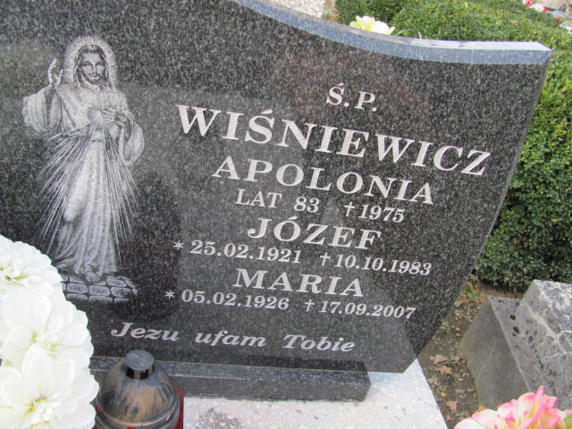 Maria Wiśniewicz 1926 Jasło - Grobonet - Wyszukiwarka osób pochowanych