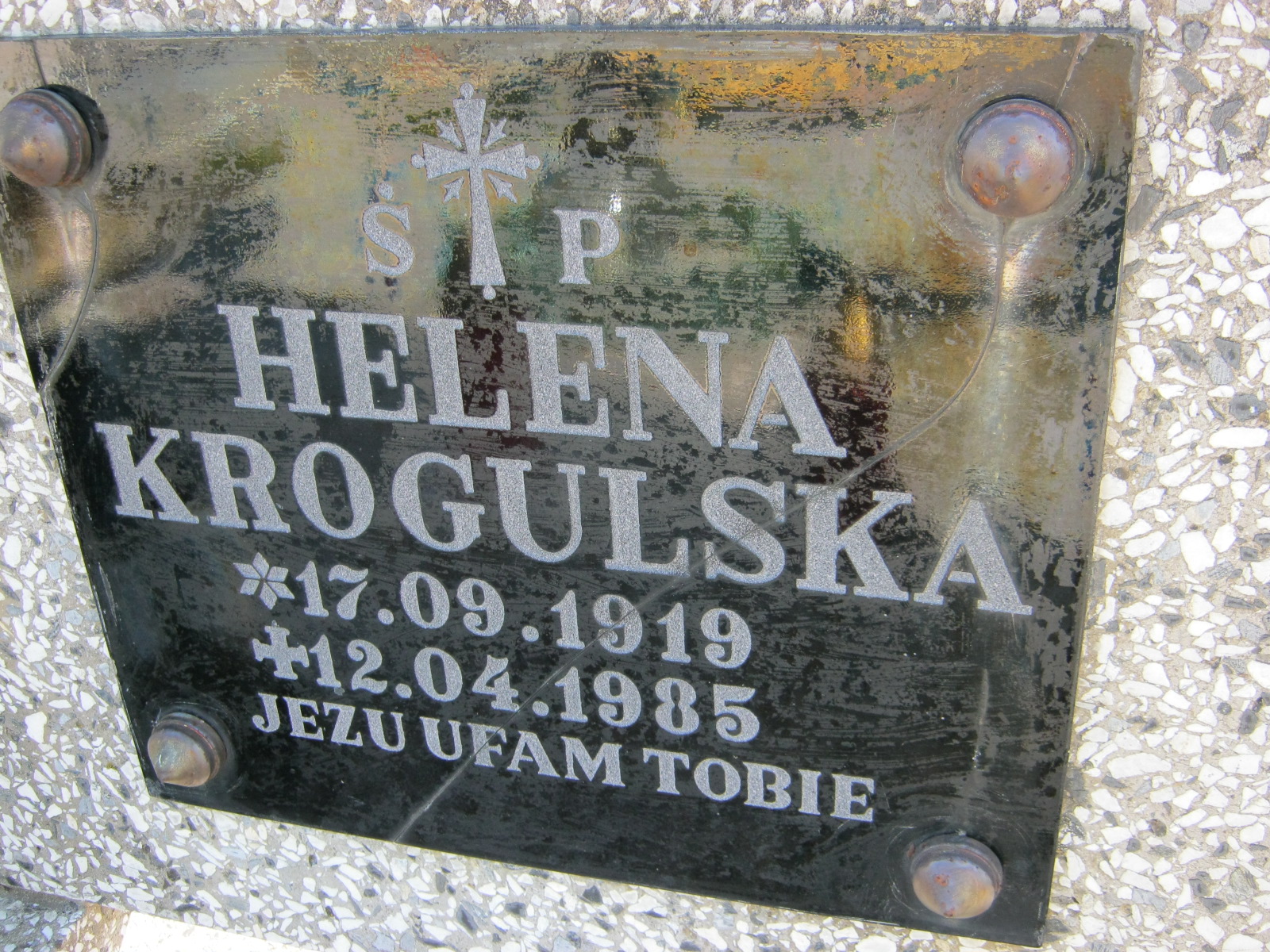 Helena KROGULSKA 1919 Jasło - Grobonet - Wyszukiwarka osób pochowanych